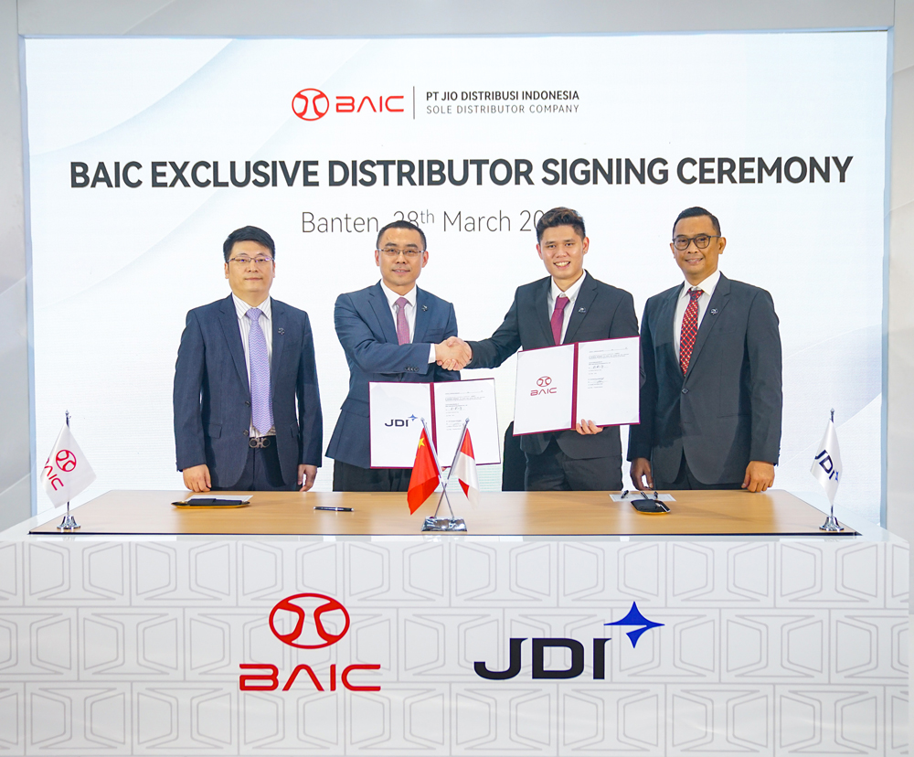 BAIC INTERNATIONAL Menandatangani Kesepakatan Penjualan Merk Mobil BAIC di Indonesia Melalui PT JIO DISTRIBUSI INDONESIA